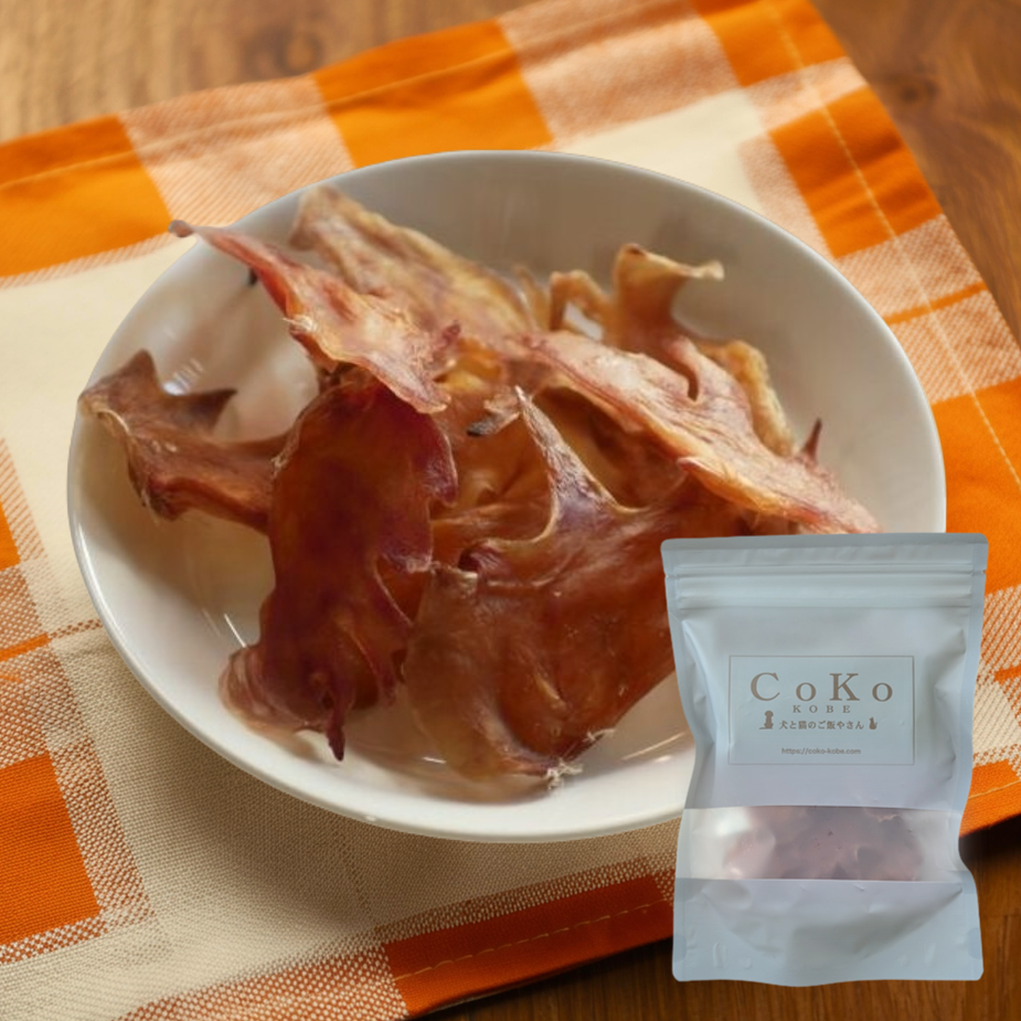 CoKoオリジナル 犬おやつ 肉の素材 無添加 国産 鶏とさか(45g)Chicken crest for dogsアイキャッチ画像