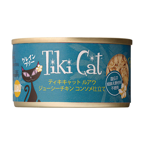 ティキキャット TikiCat キャットフード 猫 ウェット ジューシーチキン コンソメ仕立て ルアウ (80g)アイキャッチ画像