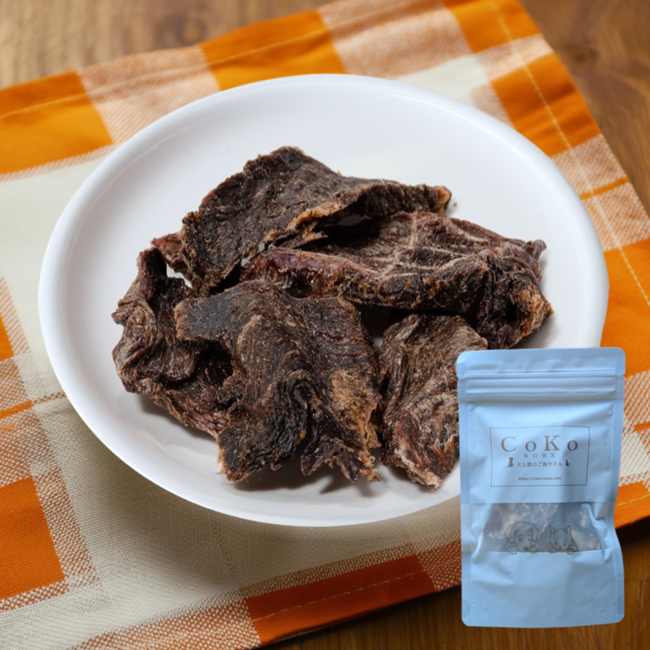 CoKoオリジナル 犬おやつ 肉の素材 無添加 カンガルージャーキー (35g) Kangaroo-jerky for dogsアイキャッチ画像