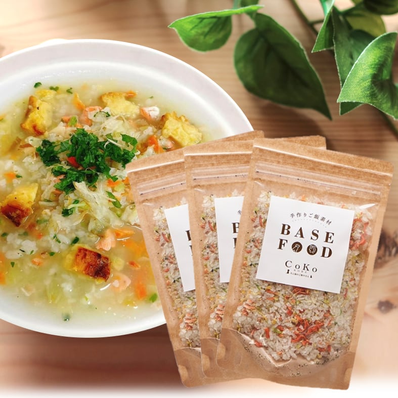 初回限定 送料無料【小型配送 / ポスト投函】無添加 国産 犬 手作りご飯 素材 ベースフード (100g×3) CoKoオリジナル Handmade rice material for dogsアイキャッチ画像