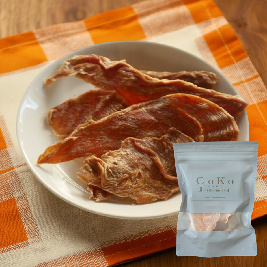 CoKoオリジナル 犬おやつ 肉の素材 無添加 国産 鶏むね肉薄切り（60g）Chicken for dogsアイキャッチ画像