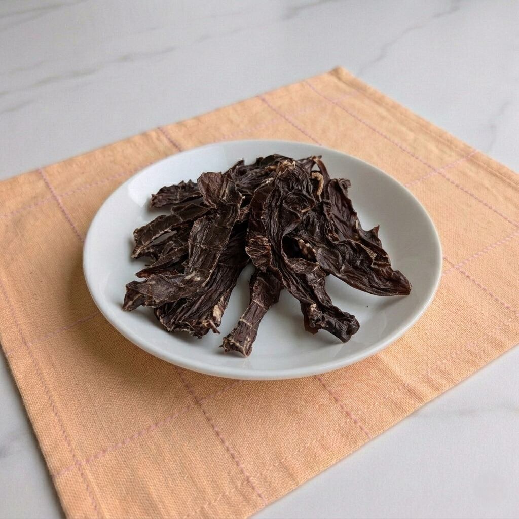 CoKoオリジナル 犬おやつ 肉の素材 無添加 国産 神戸ポーク 豚ハツ（50g） Pork-heart for dogsアイキャッチ画像