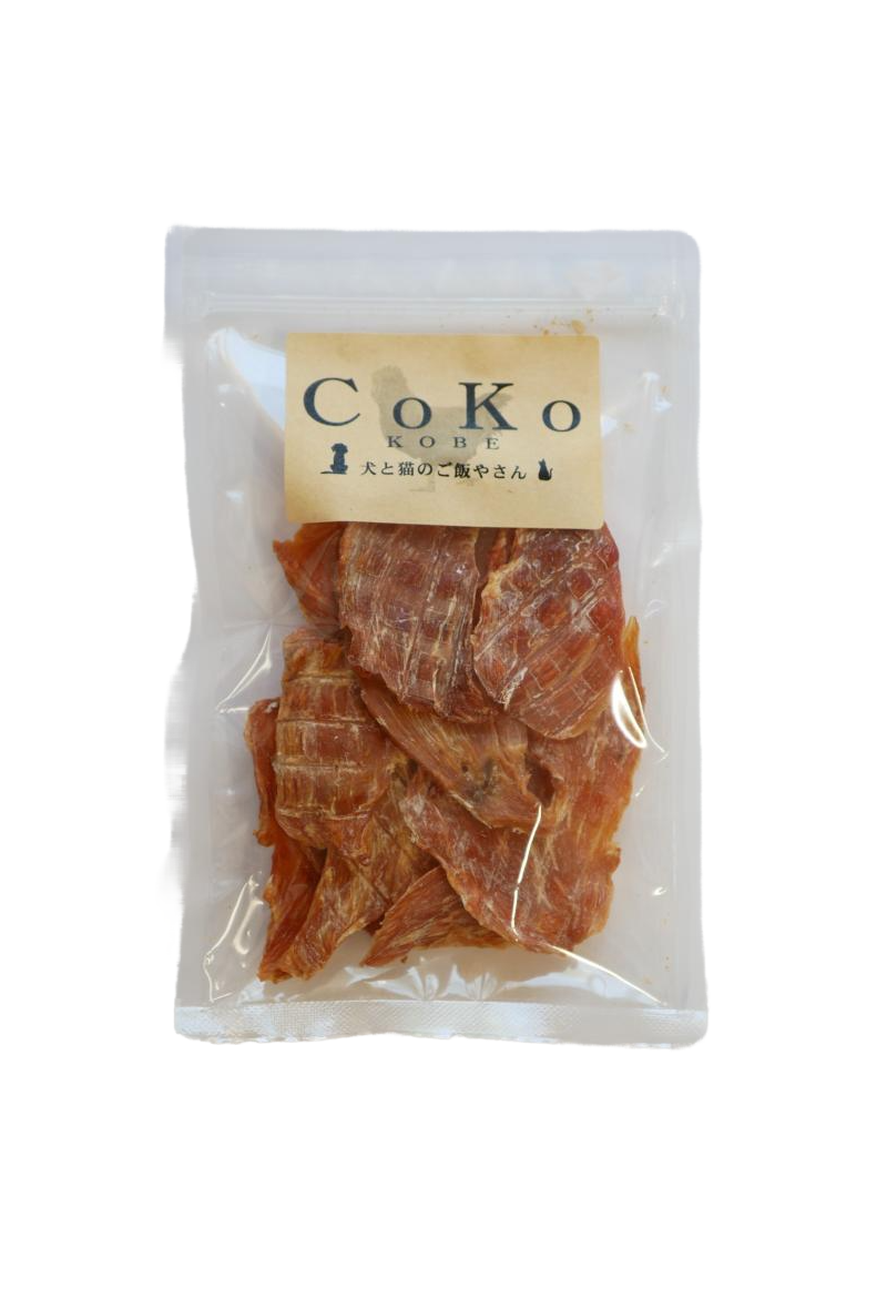 CoKoオリジナル 犬おやつ 肉の素材 無添加 国産 鶏むね肉薄切り（40g）Chicken for dogsアイキャッチ画像