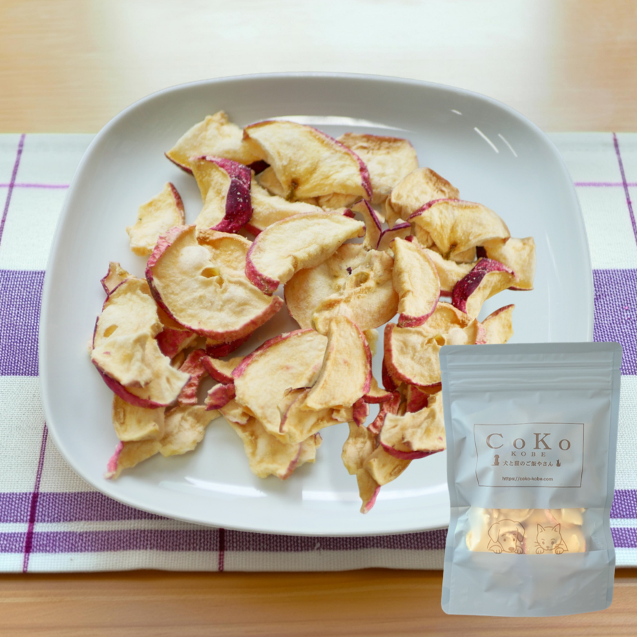 CoKoオリジナル 犬おやつ 無添加 国産 りんごちっぷ (45g) Apple chip for dogsアイキャッチ画像