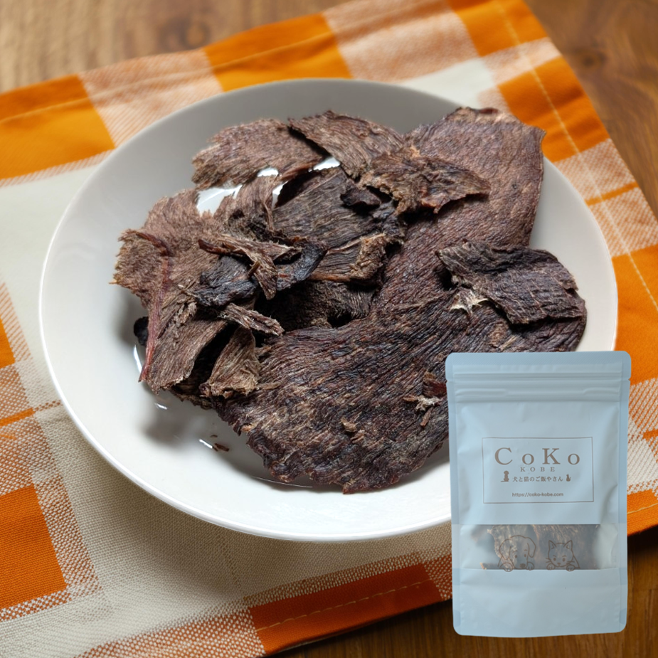 CoKoオリジナル 犬おやつ 肉の素材 国産 無添加 馬肉ジャーキー(馬肉のうす焼き) (40g) Horsemeat for dogsアイキャッチ画像