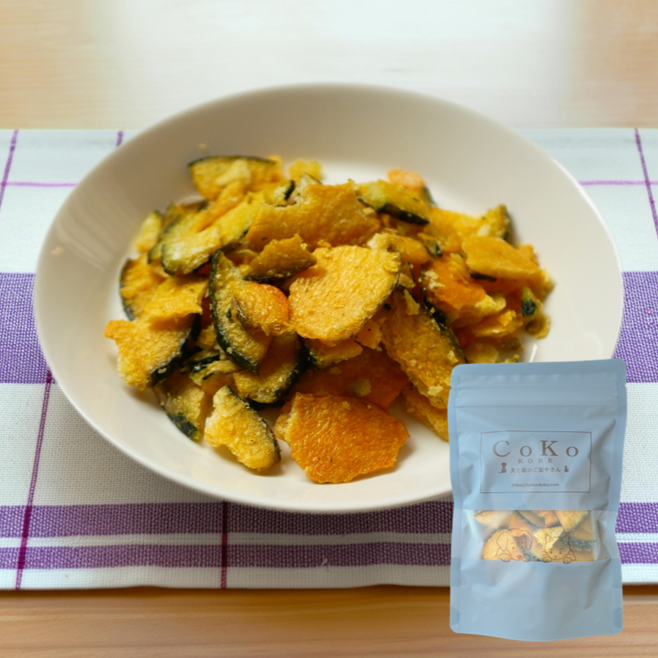 CoKoオリジナル 犬おやつ 無添加 国産 かぼちゃちっぷ (55g) Squash chip for dogsアイキャッチ画像