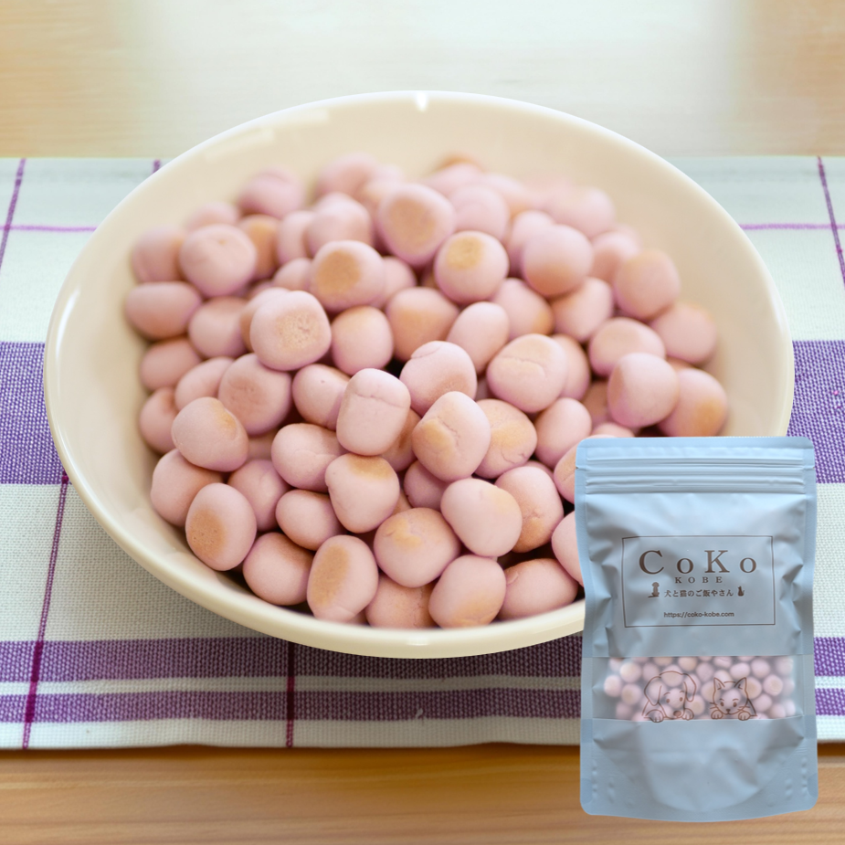CoKoオリジナル 犬おやつ 国産 ブルーベリーボーロ (90g) Blueberry bolo for dogsアイキャッチ画像