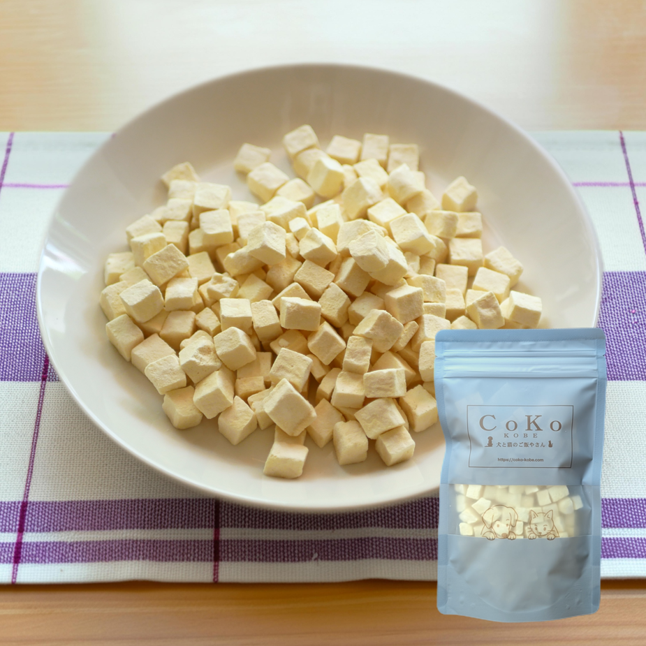 CoKoオリジナル 犬おやつ 国産 絹ごしフリーズドライ豆腐(25g) Tofu freezedry for dogsアイキャッチ画像